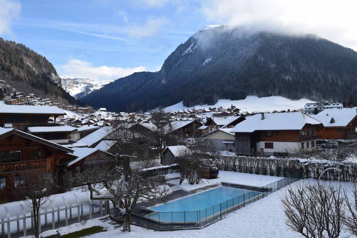 Skiing in Morzine, France - La Bergerie View