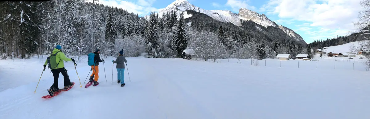 Skiing in Morzine, France - Snowshoeing with Guides