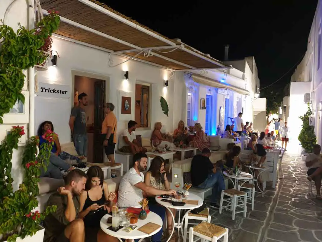 Bars in Paros, Greece