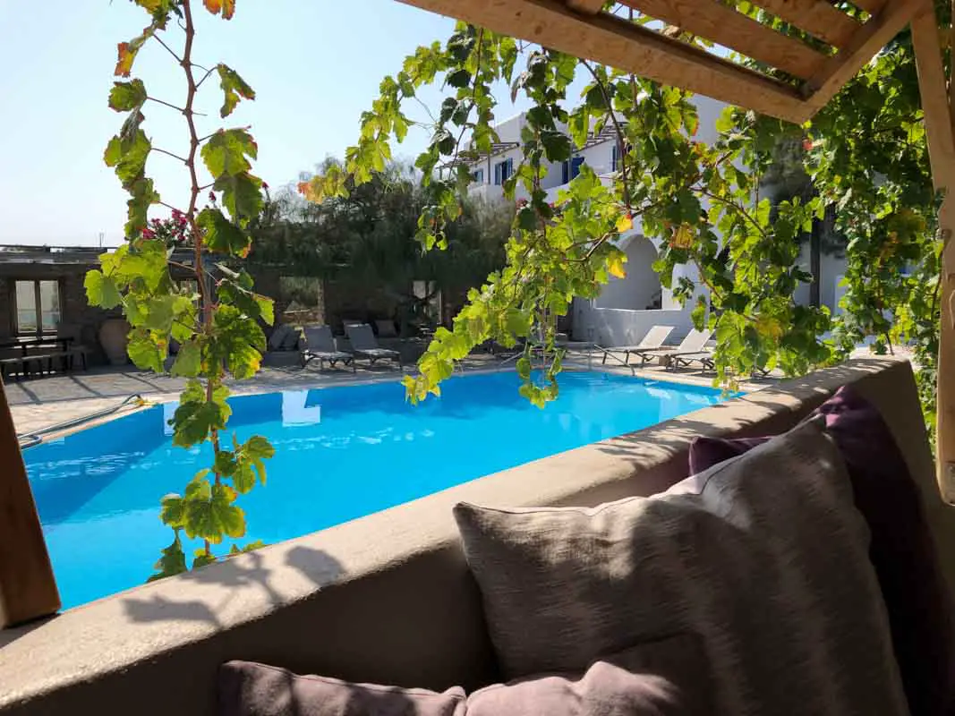 Hotel Petres pool, Paros, Greece