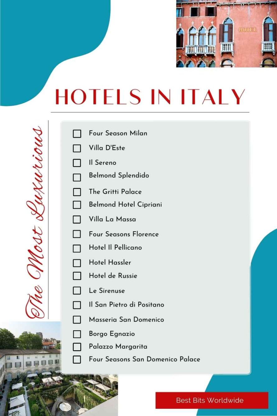 Belmond Italy  Iconic Luxury Hotels in Italy