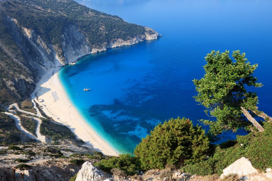 4. Myrtos Beach, Kefalonia