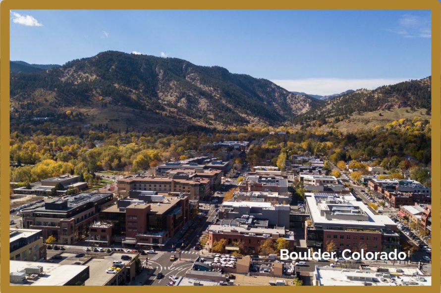 1. Boulder, Colorado 