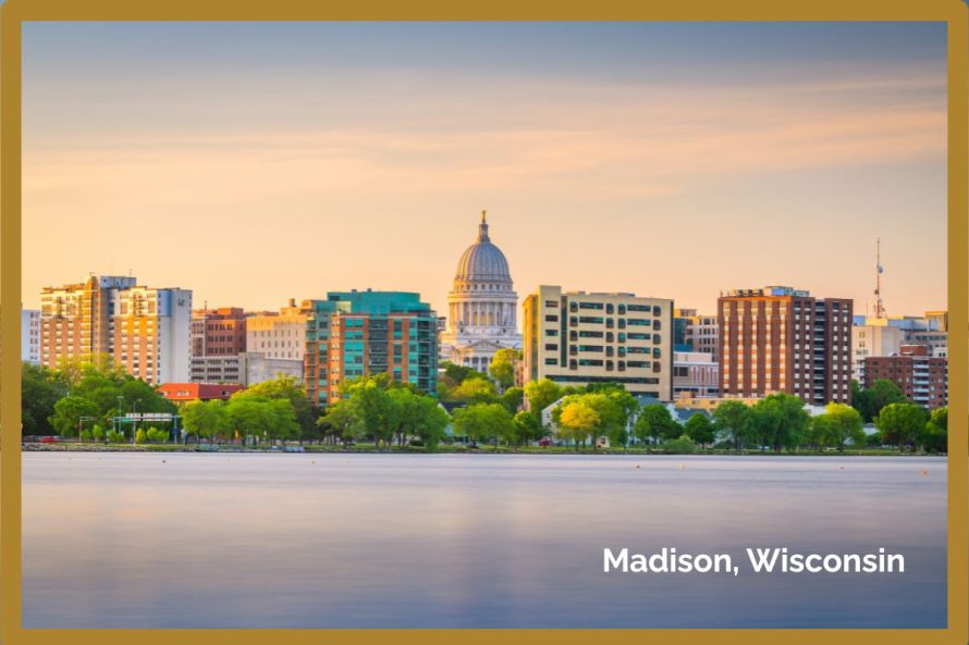 3. Madison, Wisconsin PC Sean Pavone from Getty Images